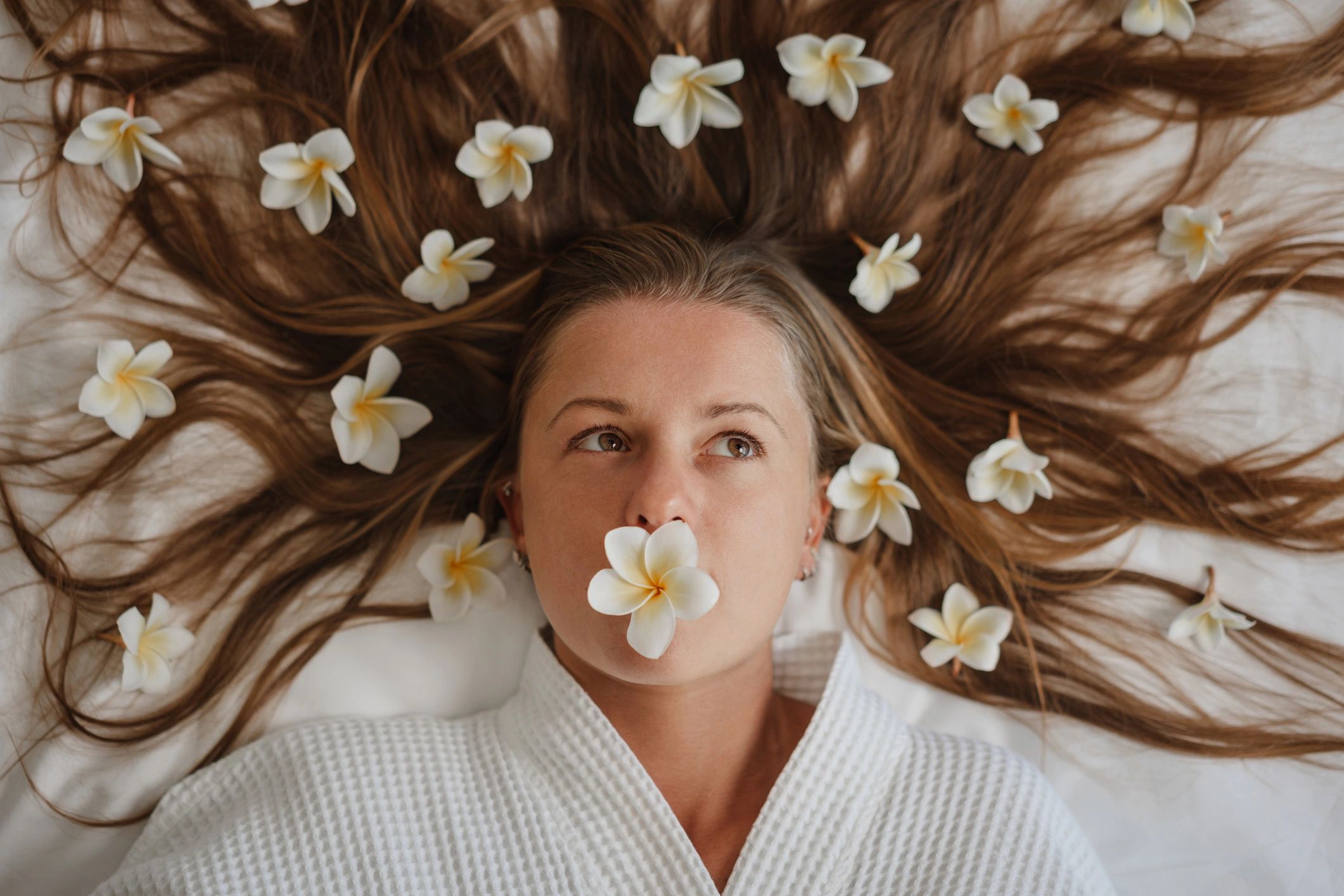 Relaxed spa client enjoying a rejuvenating skincare experience